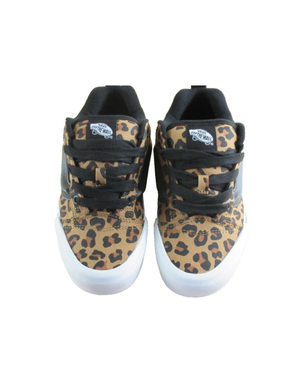 Vans Women's Knu Skool Leopard Black Brown Canvas Lace Up shoes Size 6.5 NIB - Picture 3 of 8